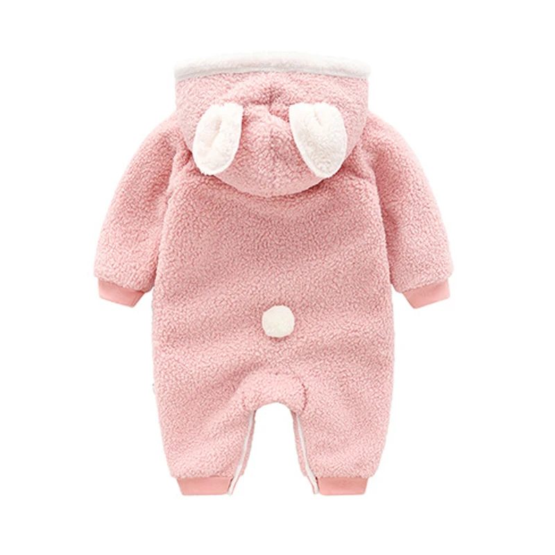 IYEAL для новорожденных детская зимняя куртка с капюшоном милыми ушками Одежда