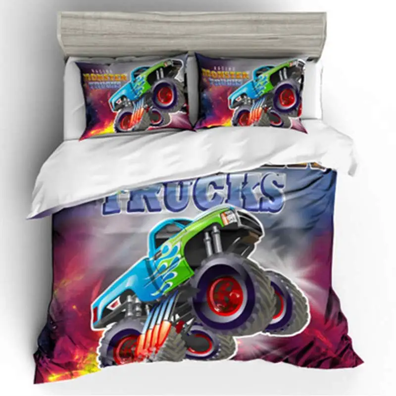 3 шт. 3D Monster Trucks DS постельных принадлежностей 140x210 см/180x210c/172x218 см/135x200 см/200x229 см