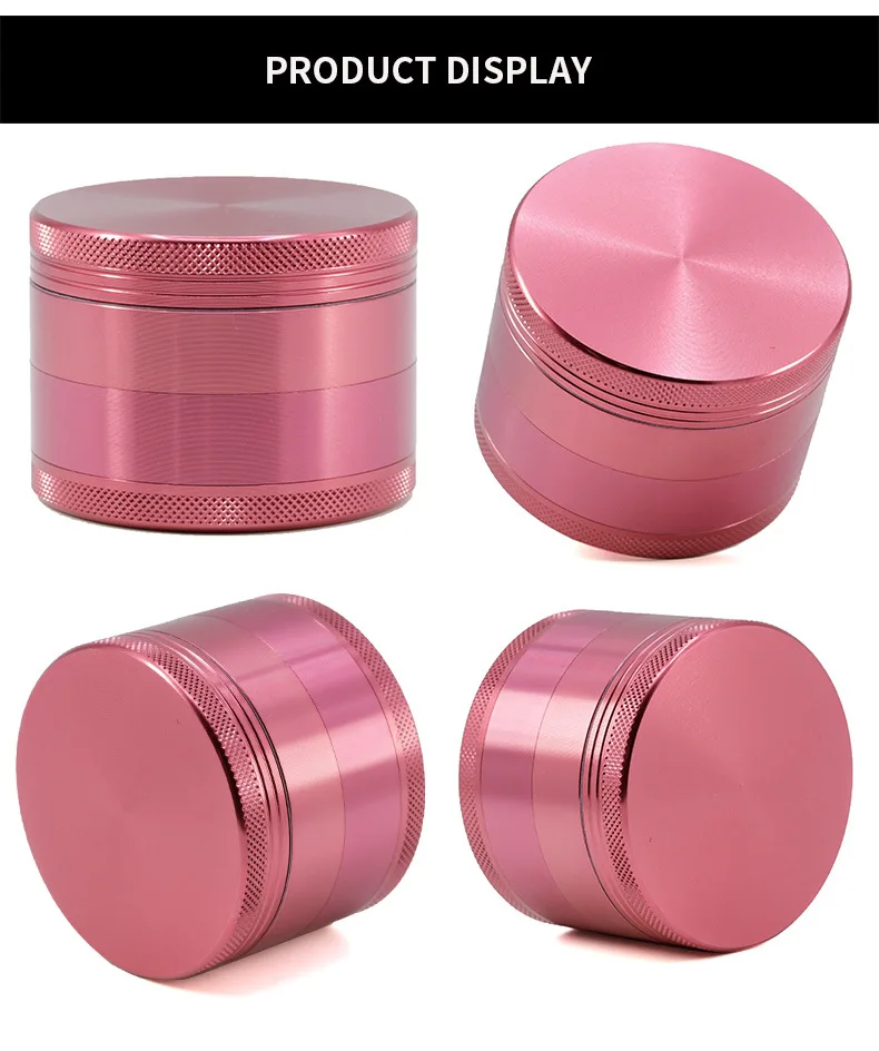 

63MM Aluminum Alloy CNC Four-layer Smoke Grinder Grinder Big