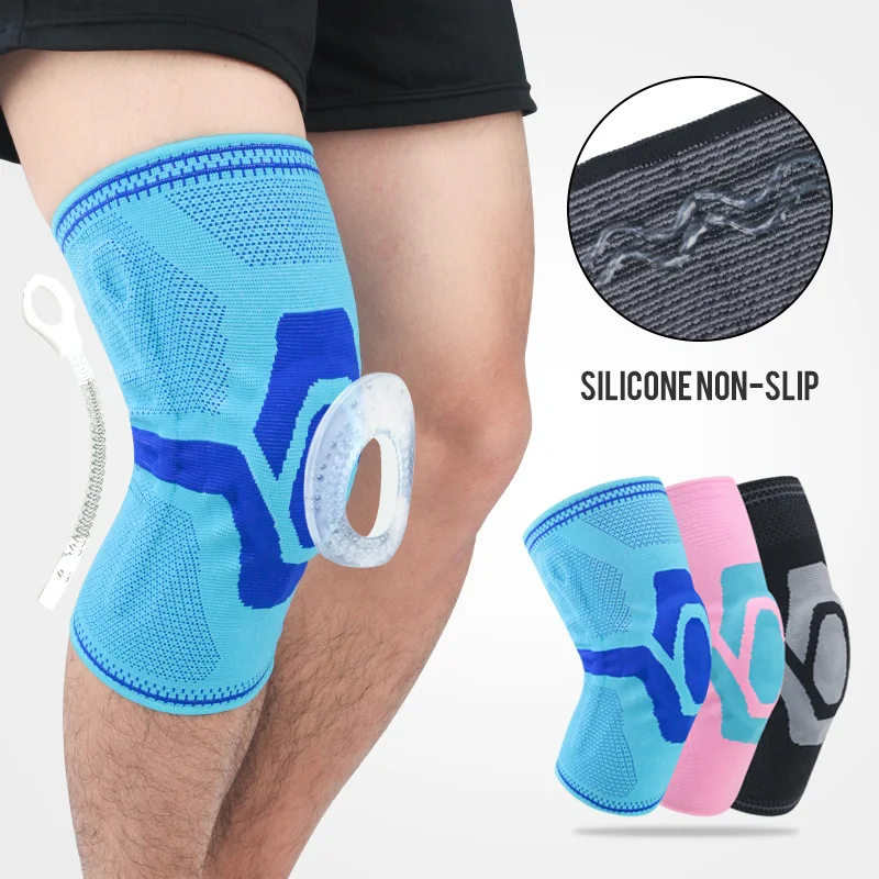 

Эластичные дышащие наколенники, 1 пара, для использования в футболе, баскетболе, волейболе, пружина может снизить нагрузку, уплотнительное к...