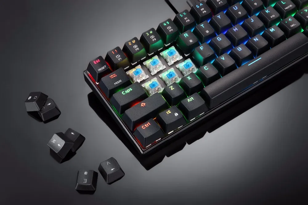 MOTOSPEED Bluetooth механическая клавиатура CK62 RGB игровая клавиатура синий переключатель скорости все анти-призрак ключи для компьютера ТВ коробка геймера