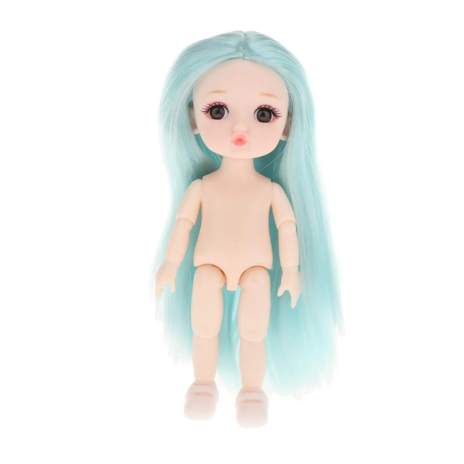 Симпатичные Мини-куклы 1/12 BJD с голой девушкой тело 3D глаза игрушка для девочек