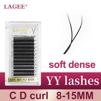 lagee yy shape mesh lashes hand woven soft light natural eyelashes extension makeup net cross false eyelash from nagaraku