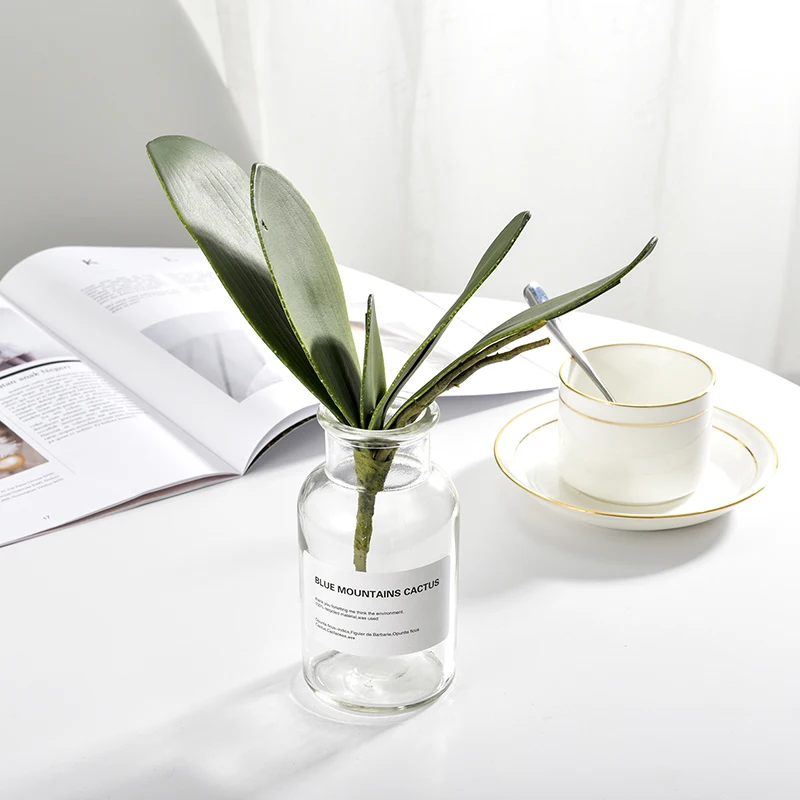 Искусственные листья фаленопсиса растение Бабочка орхидеи цветы шелковая