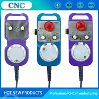 new cnc electronic handwheel with 4 axis 6 axis high quality color mpg with emergency stop high end handwheel input 5v