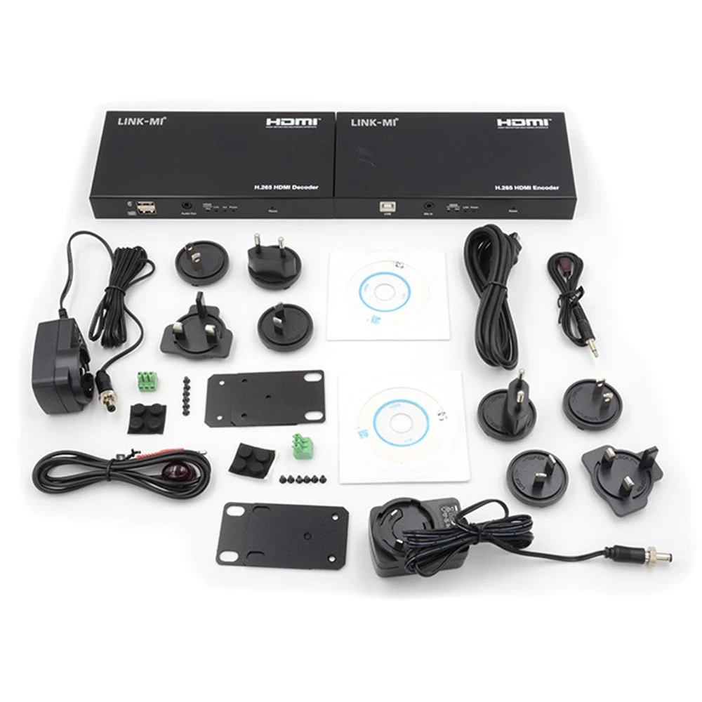 

LINK-MI 120m Encoder AV over IP Extender 4K30Hz Support Video Wall, Multi-Viewer, Matrix work with CMP System H.265 Decoder