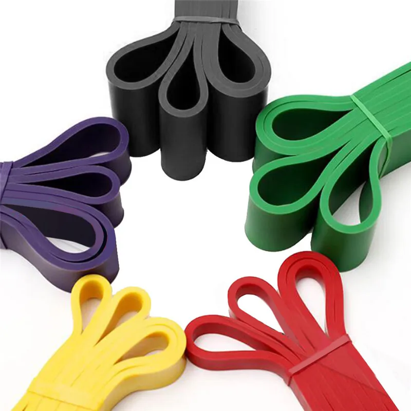 Fitness Rubber Resistance Bands 208cm Multi Specification Yoga Elastic For Strength Training Equipment Sports Accessories | Спорт и