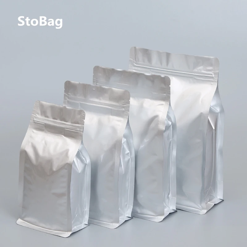 50 шт. восьмиугольные пакеты StoBag из чистого алюминия для упаковки продуктов | Дом и