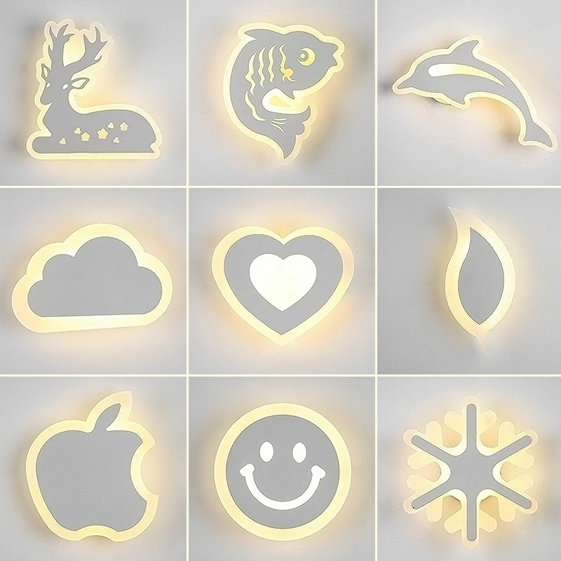 

Wall Lamp Bedside Bedroom Simple Modern Creative Personality Aisle Corridor Stair Light Wall Lamp Children's Room