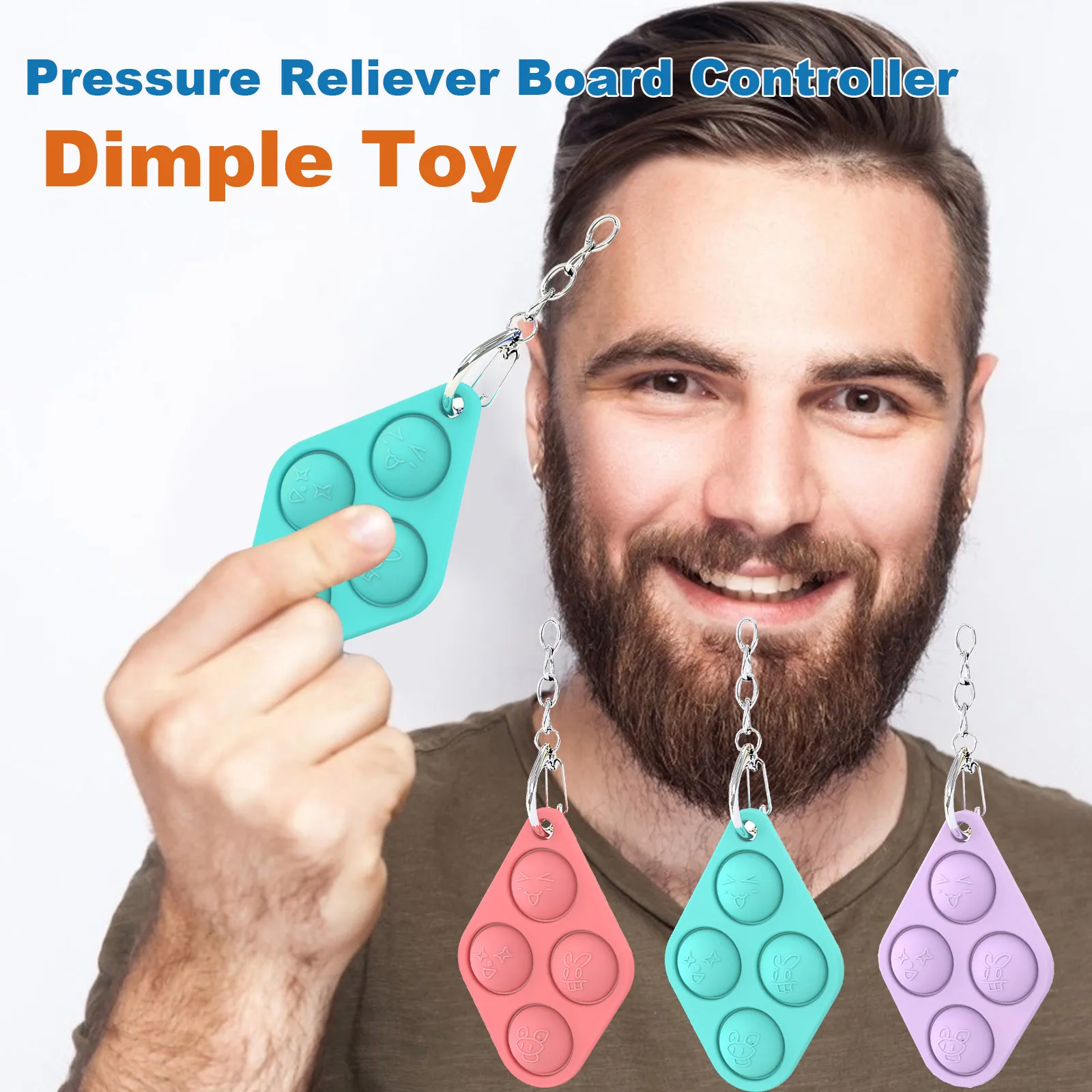 

Creative Children Adult Dimple Toy Pressure Reliever Board Controller Dimple Fidget Toys In Stock Decompression Gift анисѬесс