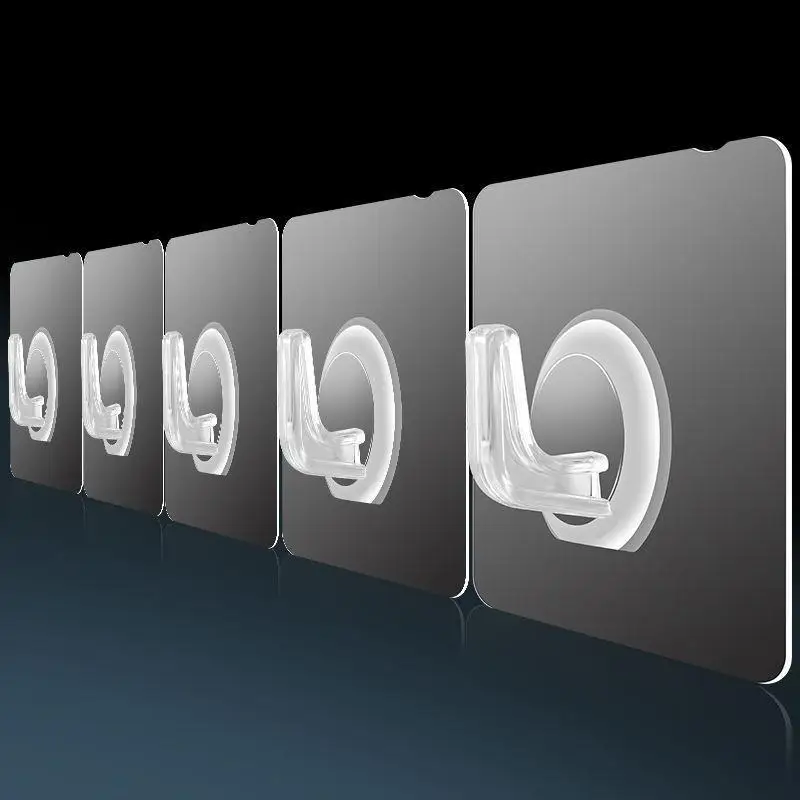 

6Pcs/Set Simple No Trace Hook Stick No Drilling Strong Adhesive Kitchen Toilet Room Dormitory Wall Door Back With Adhesive Hooks