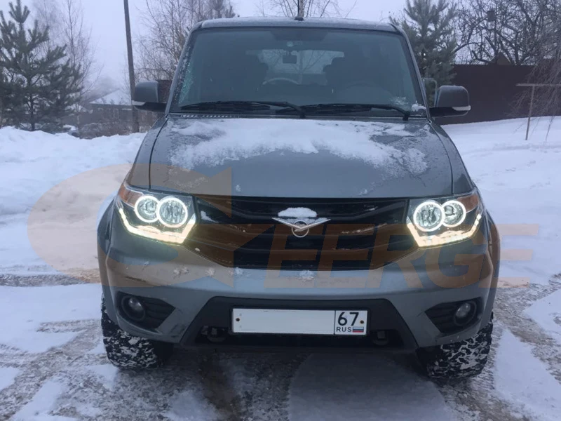 Для Baijah Tulos UAZ Патриот 2015 2016 2017 ультра яркий SMD светодиодный комплект колец
