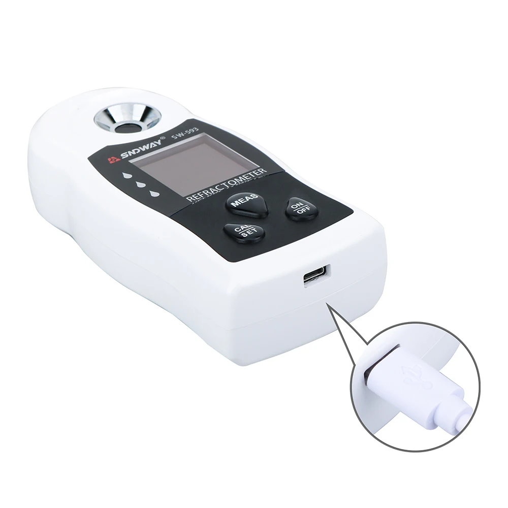 SNDWAY профессиональный рефрактометр измеритель сахара жк-дисплей детектор