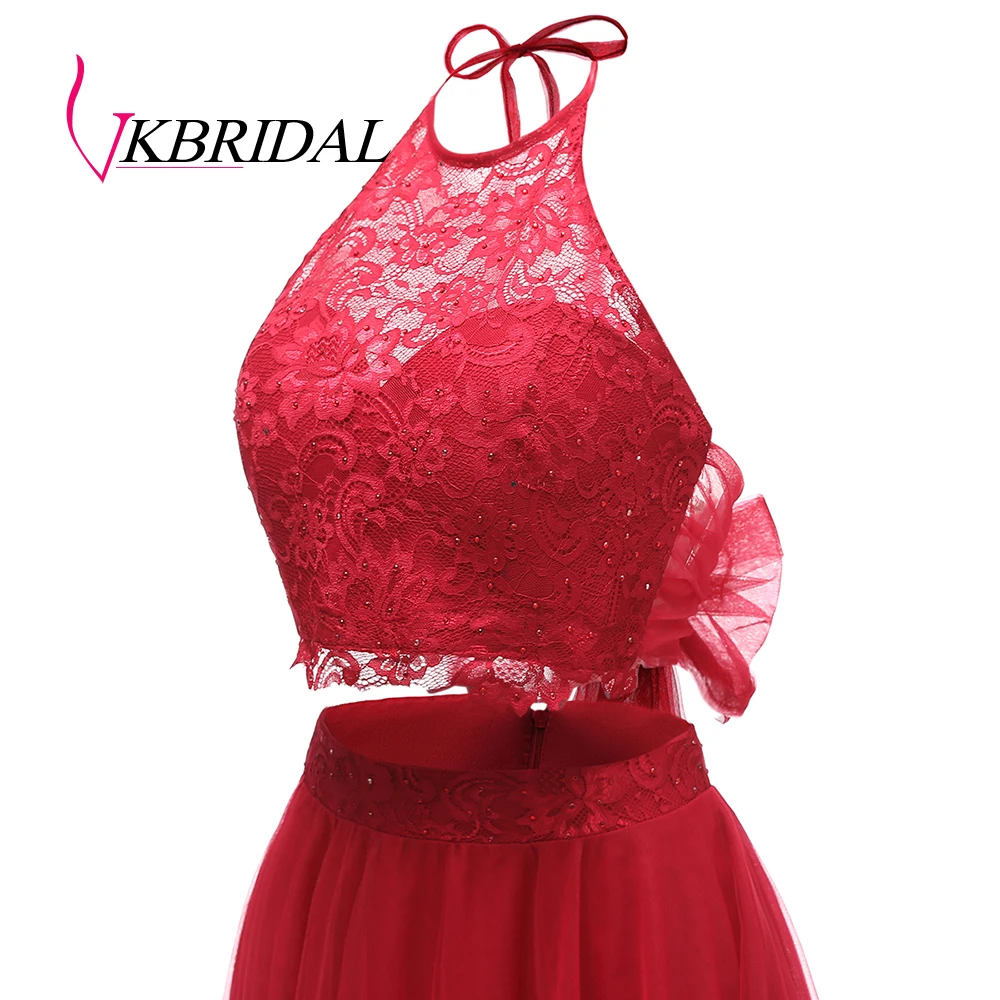 Vkbridal/двухкомпонентное кружевное платье для выпускного вечера длинное бальное со
