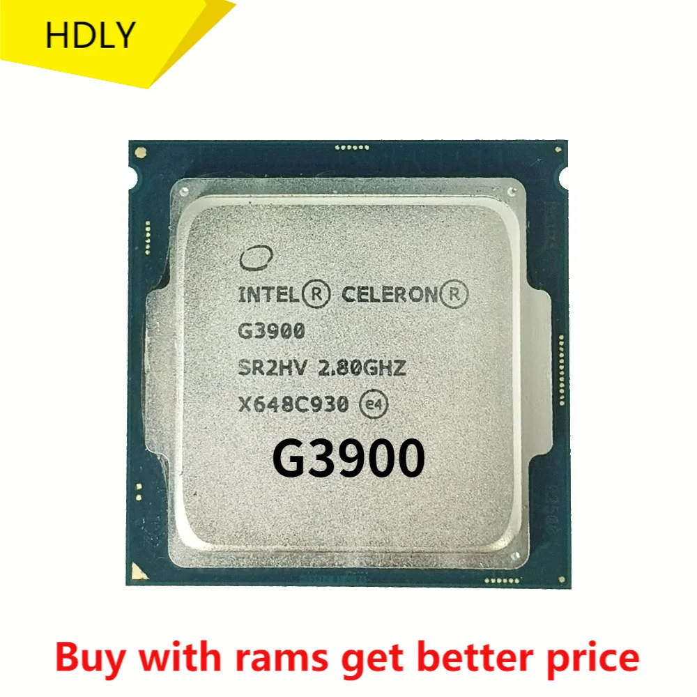 

Процессор G3900 LGA1151, 2,8 ГГц, 2 Мб, 2 ядра, 2 потока, 51 Вт, десктопная оперативная память ddr3