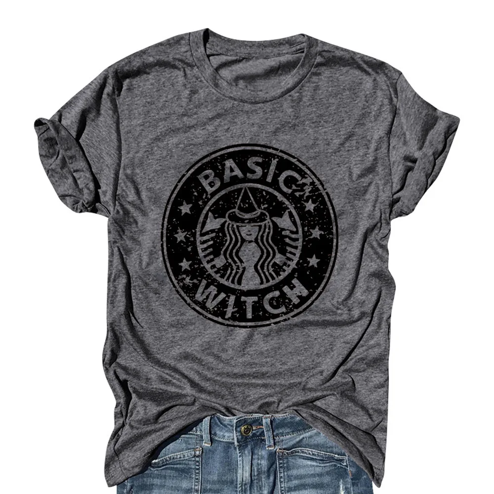 

Carney Top Casual crew neck short sleeve T-shirt for Halloween