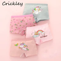 4pcs cartoon unicorn girls panties cute bear strawberry print kids boxers cotton soft children underwear toddler briefs 1 14t