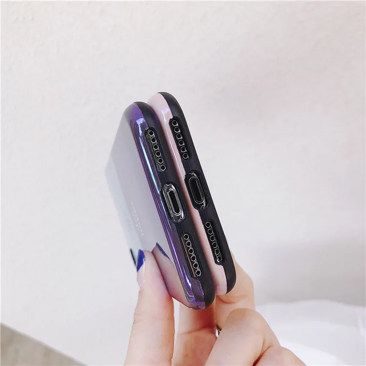 

Fashion Color Matching BlueRay Phone Drop-Resistant Protective Case Case for iPhone X Case for iPhone 11 Case