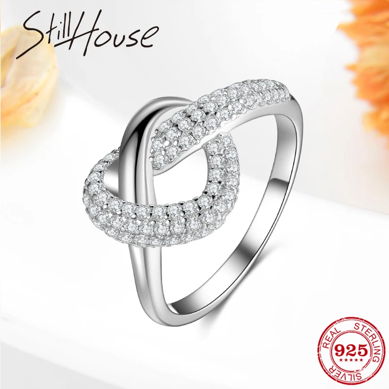 Модные женские кольца в форме сердца 925 пробы серебряные на палец для женщин