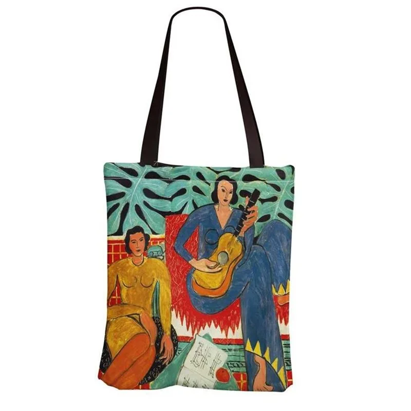 

Pure Cotton Fauvism Oil Painting Canvas Shopping Bag Matisse Handbag Shoulder Bag