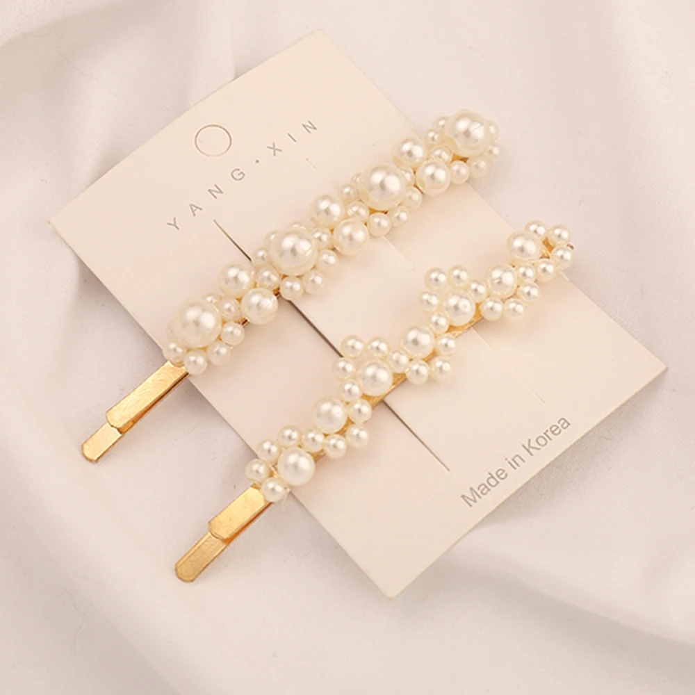 1/2 шт./комплект заколки для волос с искусственным жемчугом| |
