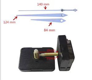 1 комплект 28 мм вал DIY Белая рука треугольник кварцевый механизм бесшумный механизм настенные часы запчасти для ремонта