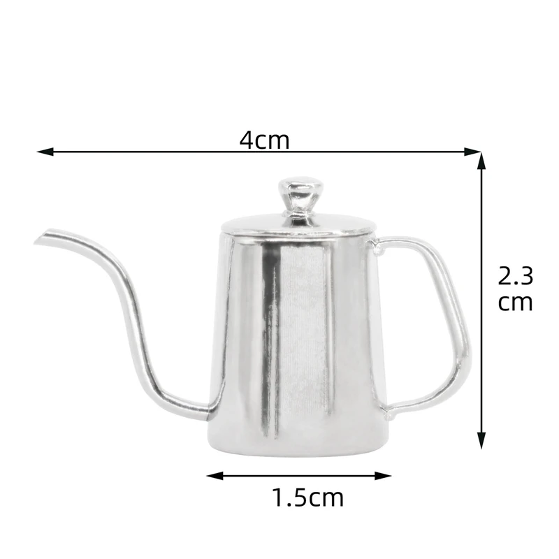 

1:6 and 1:12 Mini Model Dollhouse Toy Accessories Mini Hand Pot Coffee Pot Dollhouse Accessories