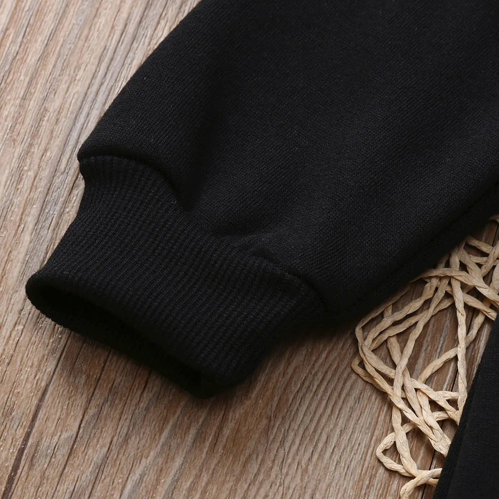 

2020 Fashion kids clothes new Toddler Kids Baby Letter Boys Girls Hoodie Outfits Clothes Romper Jumpsuit Set for baby