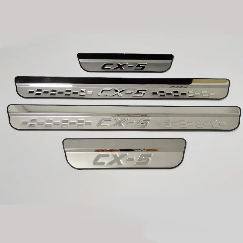 

4 шт., защитная Накладка на порог автомобиля из нержавеющей стали