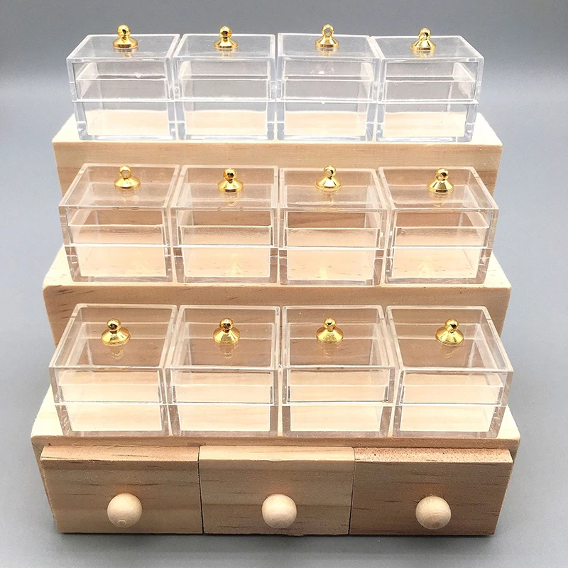 Armario en miniatura para casa de mu&ntilde;ecas, vitrina de exhibici&oacute;n de verduras y dulces, decoraci&oacute;n de juguete de imitaci&oacute;n, accesorios para cocina y supermercado, 1:12-3