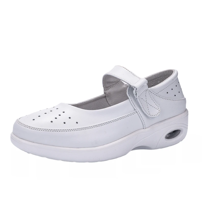 

Women's shoes spring 2020 breathable hospital comfortable non-slip soft bottom slope with air cushion