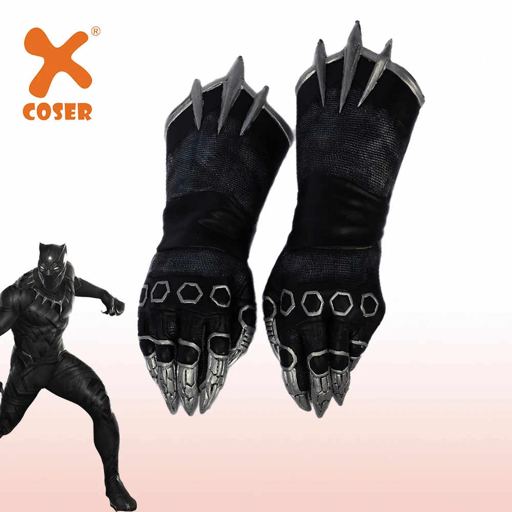 XCOSER черные пантера коготь перчатки новый фильм Капитан Америка 3 гражданская