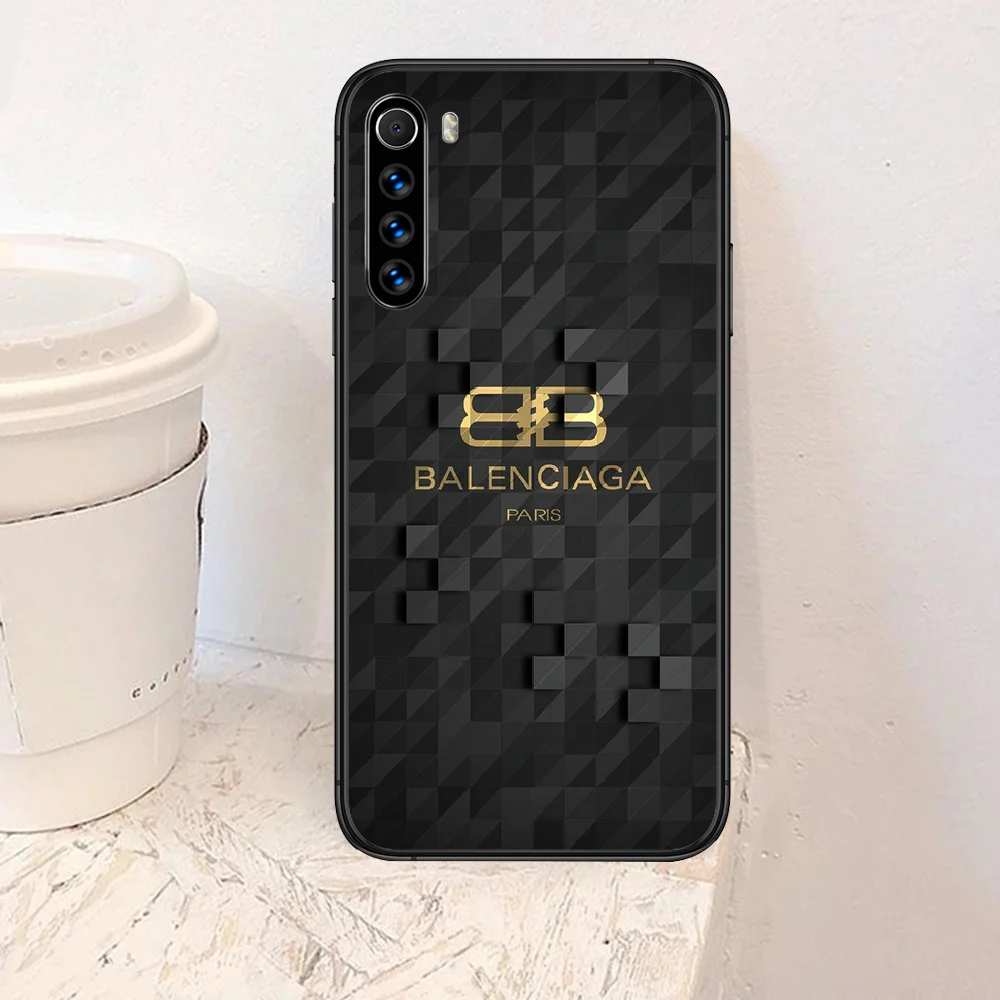 

French Paris luxury brands Phone Case For Xiaomi Redmi Note 7 8 8T 9 9S 4X 7 7A 9A K30 Pro Ultra black Coque Silicone Cell