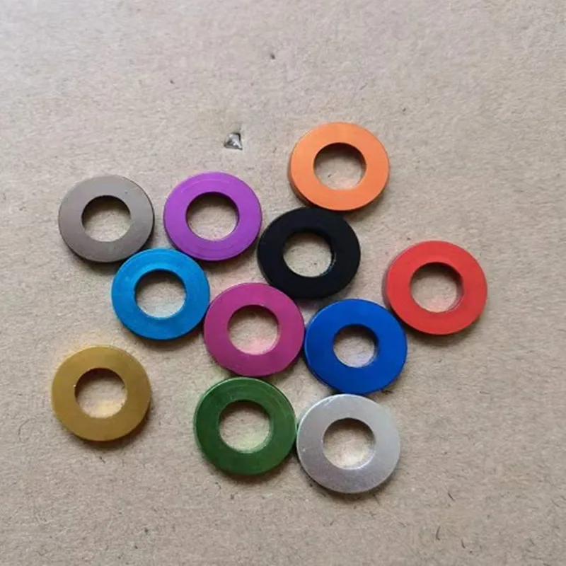 10-20pcs/lot M3 M4 M5 M6 M8 M10 Corlorful Aluminum Flat Gasket washer for RC part | Обустройство дома