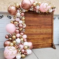 balloon garland arch kit pink white chrome balloon for bridal showerwedding decors baby shower party decoration