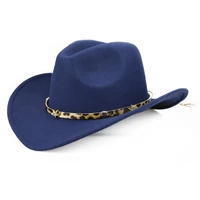 2021 fashion women wide brim wool felt jazz fedora bowler hats panama style ladies trilby gambler hat party cowboy sunshade cap