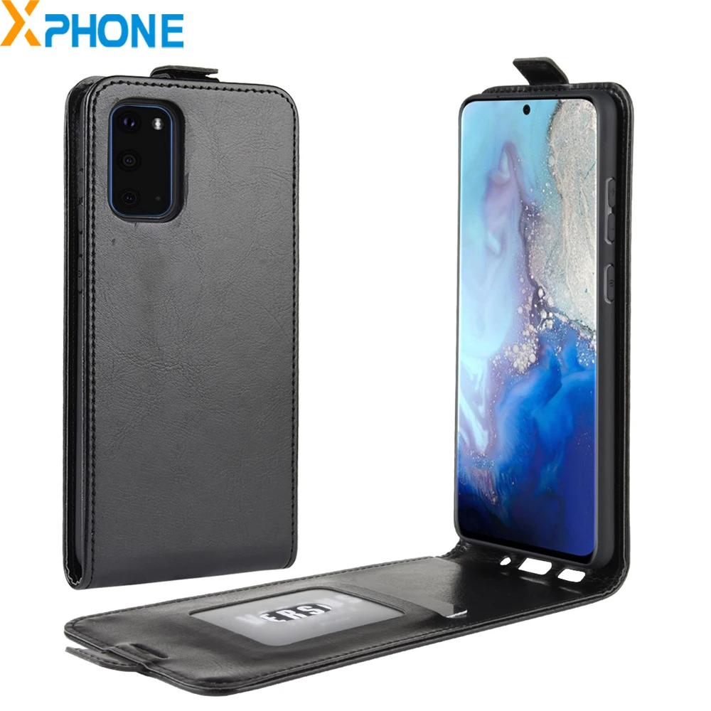 Вертикальный кожаный флип-чехол для Galaxy S11e отделение карт фоторамка чехол Samsung
