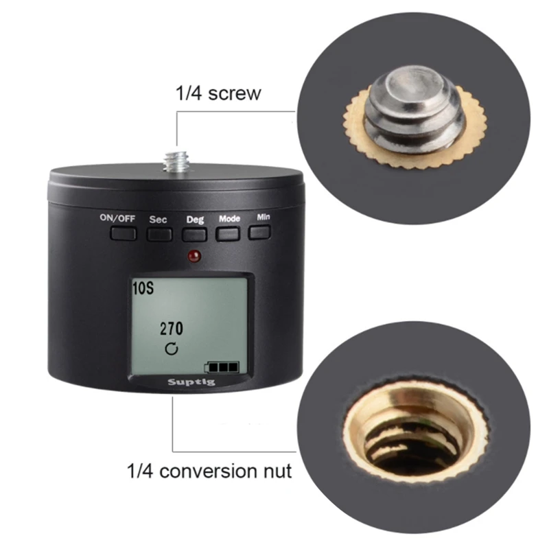 

Suptig Smart Multifunction Time Roating Mount Adapter for Gopro Max Hero 9 8 Iphone Dji Osmo Insta360 R Camera Accessory