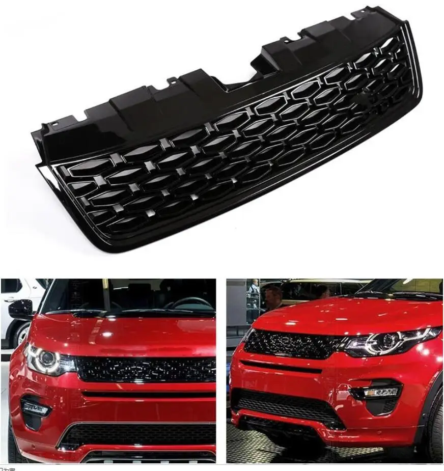 Стайлинг автомобиля ABS Материал Черный Цвет Передняя Центральная решетка сетка