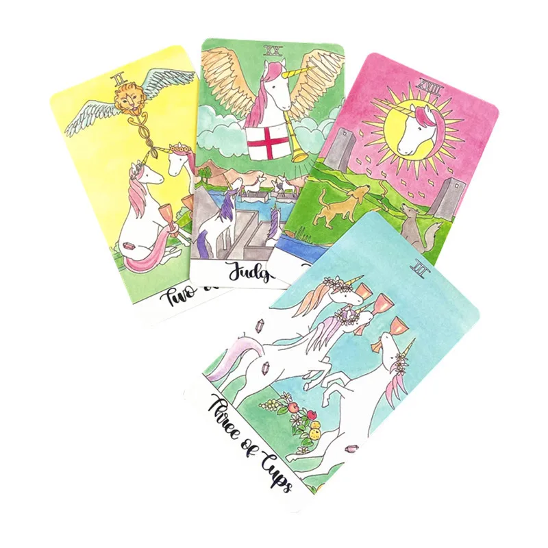 

Fate Oracle -Divination Board cards Tarot Deck Game Crystal Guidance Unicorn Tarot New Unicorn Tarot cards Guidance -Divination