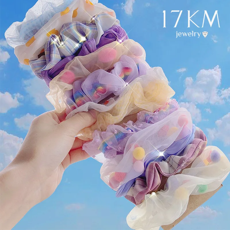 Резинки для волос в Корейском стиле женские эластичные ленты с бантом бабочкой