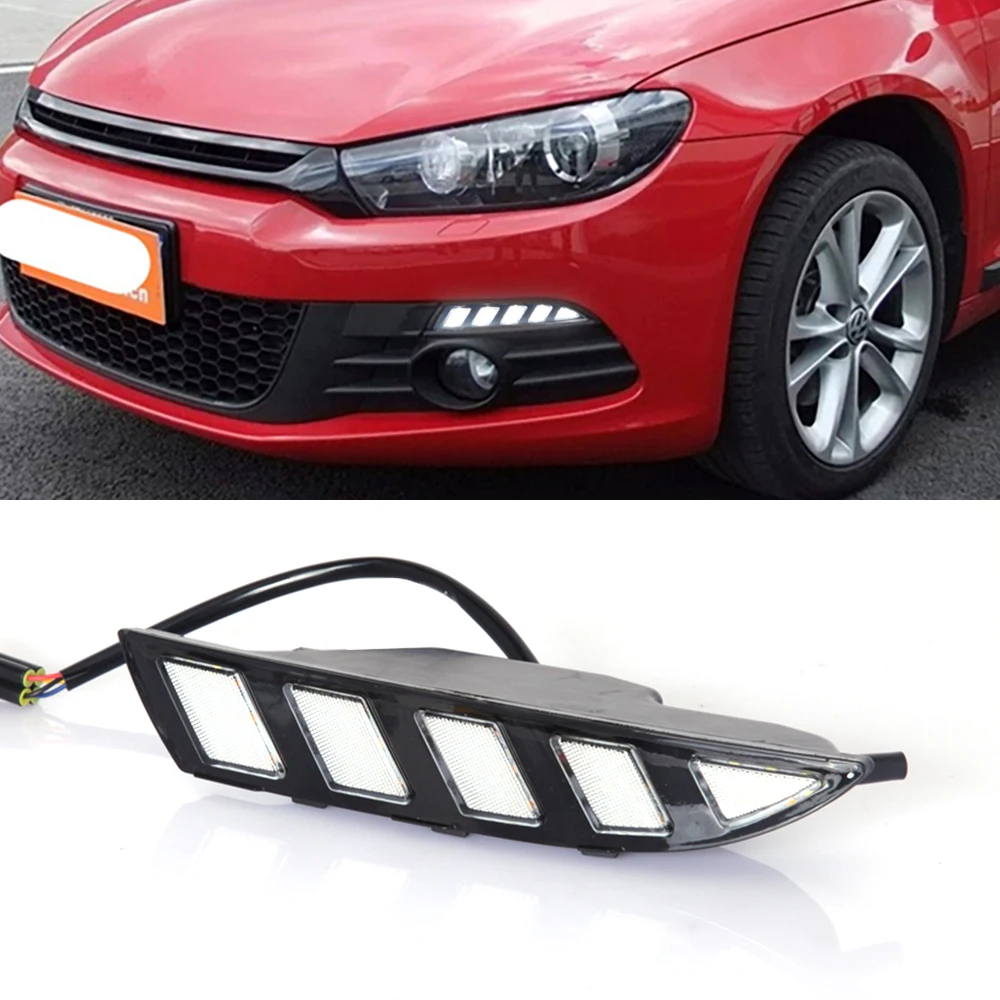 Автомобильная проблесковая 2 шт. для Volkswagen Scirocco 2011 2012 2013 2014 2015 дальнего света