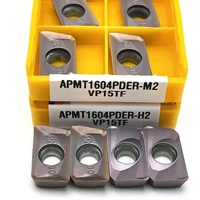 apmt1604 m2 vp15tf apmt1604 h2 vp15tf carbide end milling tool cnc milling insert apmt1604pder turning insert