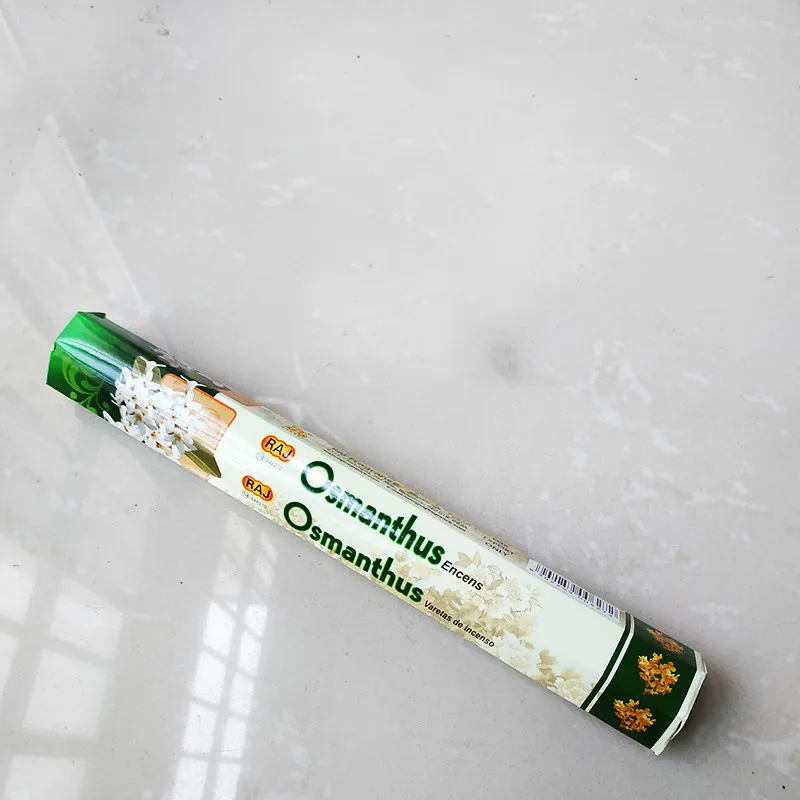 Osmanthus Новые 36 ароматов Индийские благовония палочки ручной работы ароматерапия палочки 20 палочек в коробке сандаловое дерево Лаванда медитация благовония s - Аромат: Osmanthus