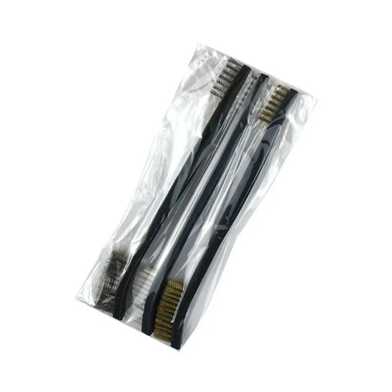 3 шт./компл. Набор двусторонних щеток для чистки автомобиля набор из латуни стали