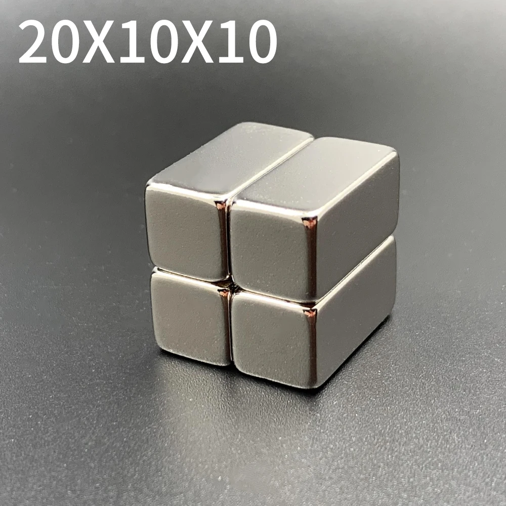 10 шт. неодимовый магнит 20x10x10 N35 квадратный сверхмощный постоянный Блок