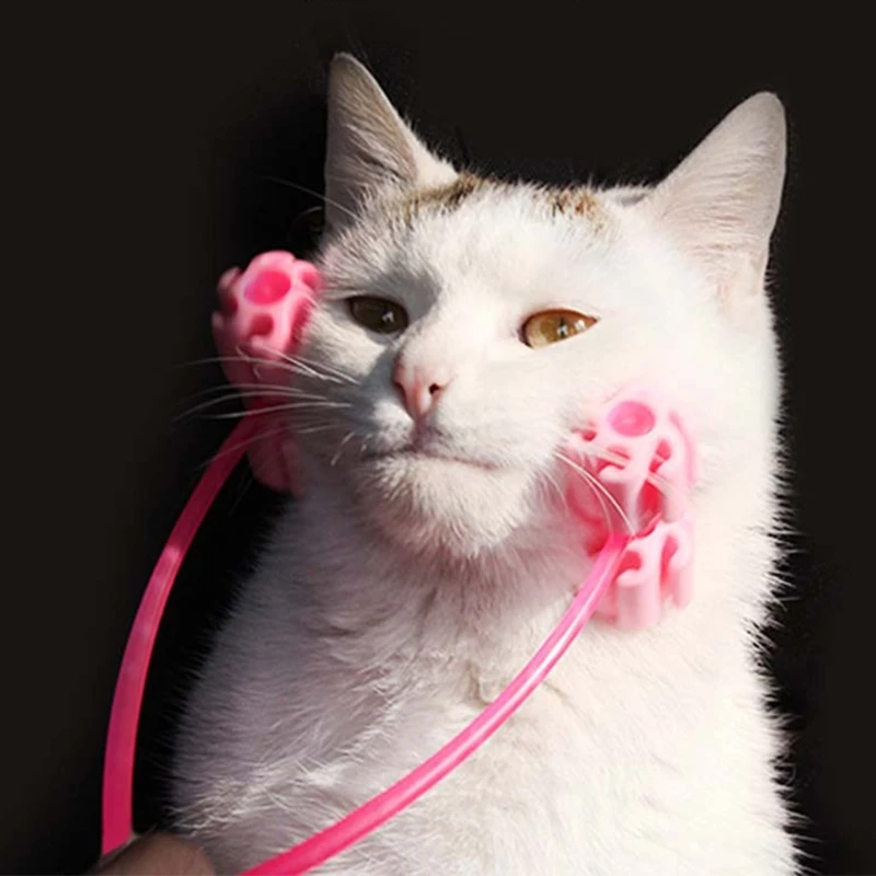 Многофункциональный кошачий тонкий массажер для лица интерактивный массажный