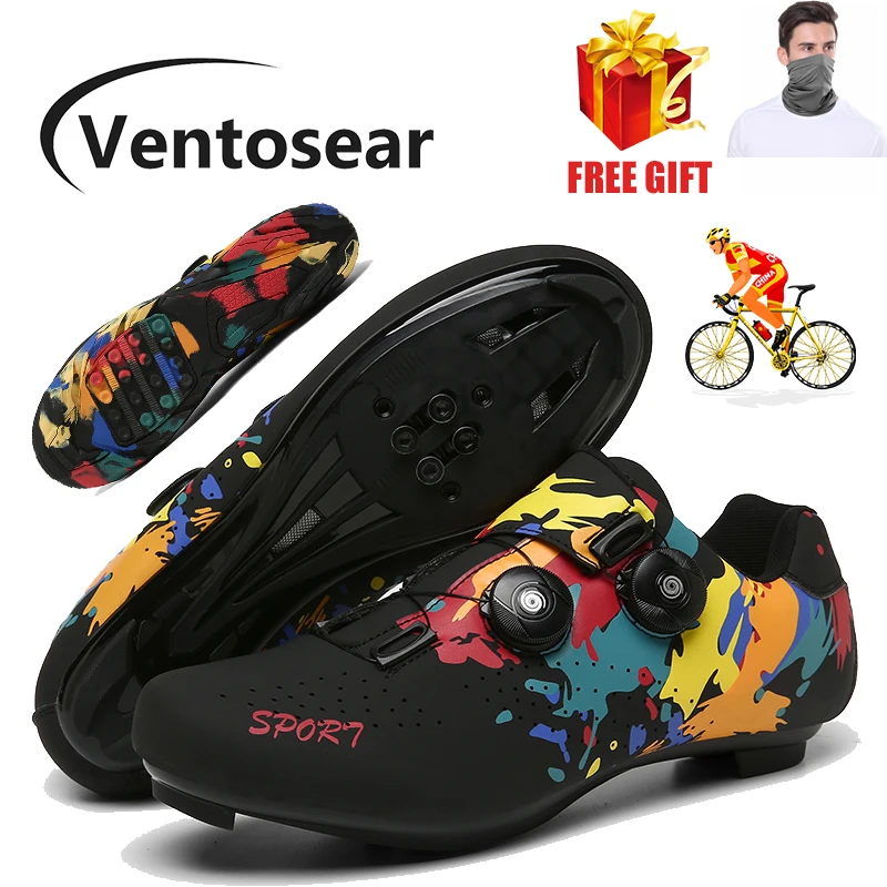 

Весенние профессиональные мужские кроссовки Ventosear в стиле фристайл, SPD шипы для езды на велосипеде, женские мужские кроссовки для езды на ве...
