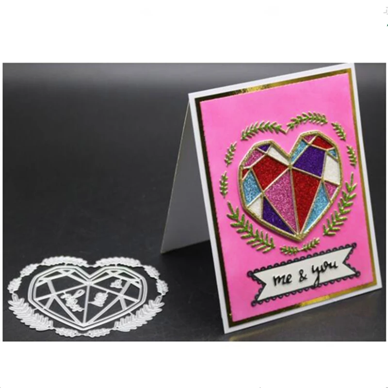YINISE Metal Cutting Dies For Scrapbooking Stencils Heart Wedding DIY Paper Album Cards Making Embossing Folders Die Cuts CUT | Дом и сад