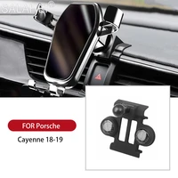 gps gravity car phone holder air vent clip mount stable cradle mobile phone stand holder for porsche 718 boxster 2019 accessorie
